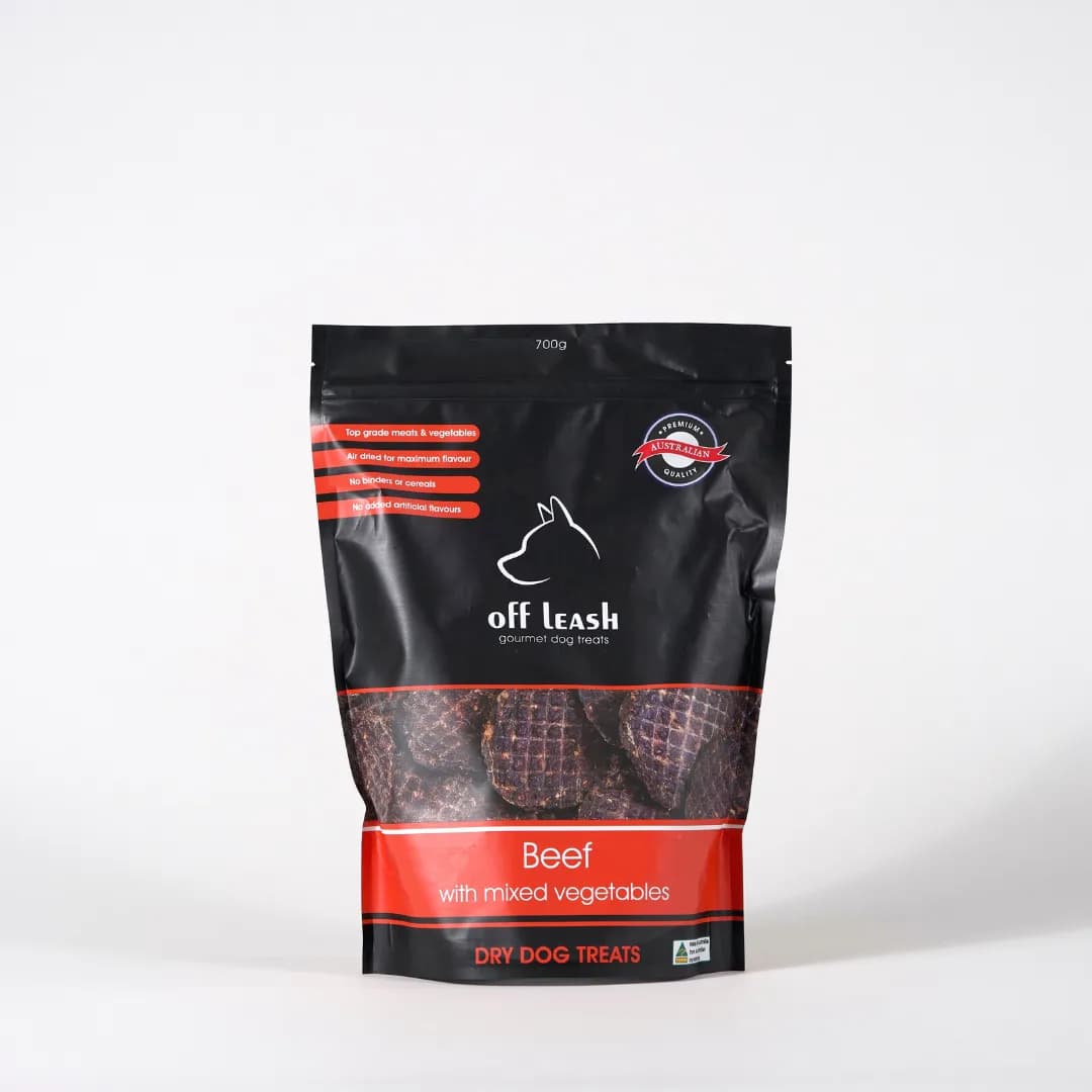 Off Leash Beef & Mixed Vegetable Dog Treats