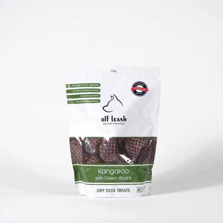 Off Leash Kangaroo & Green Beans Dog Treats